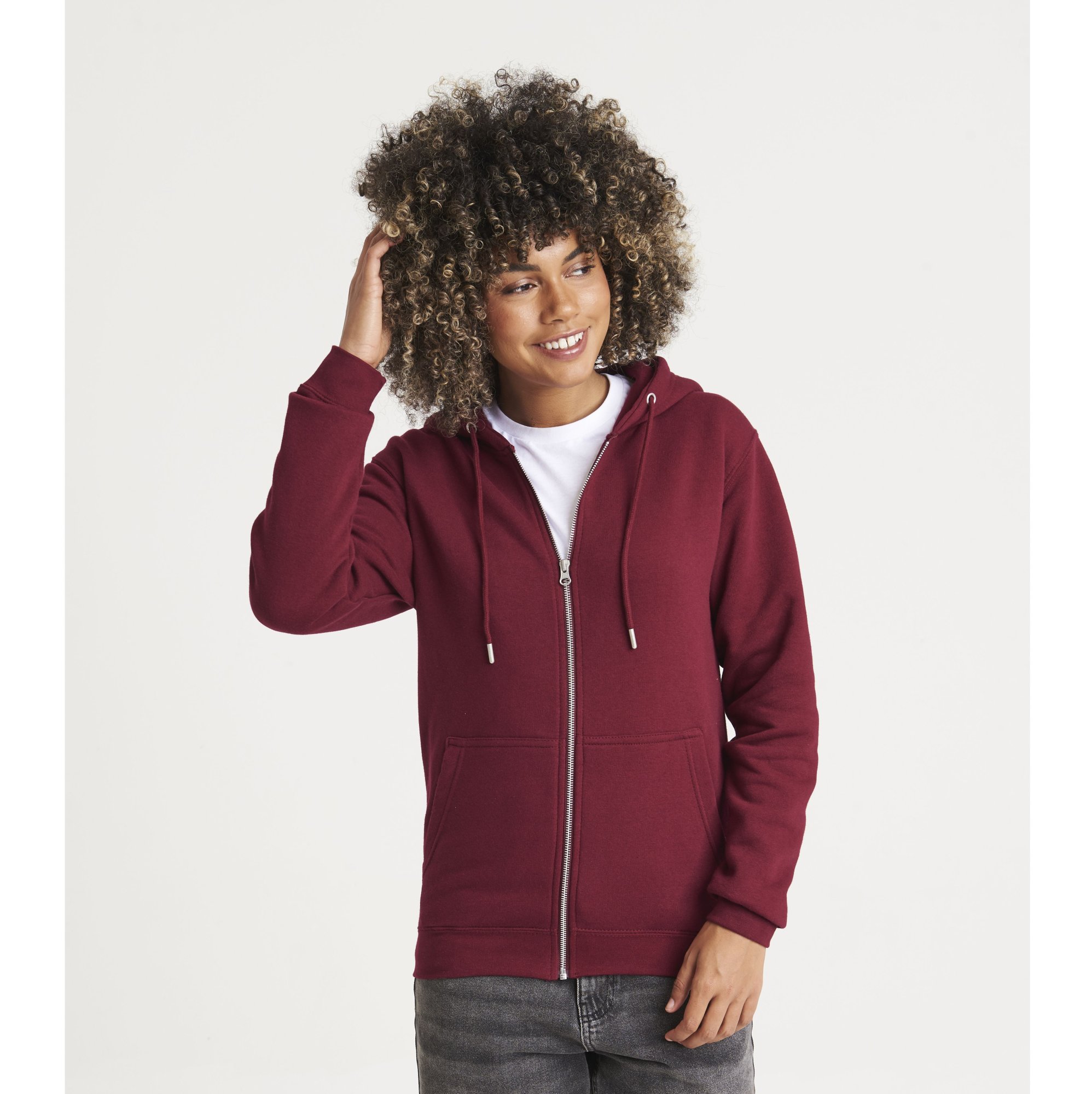 Sweat capuche zippé organique Just Hoods Organic Zoodie Sweat capuche zippé organique Just Hoods Organic Zoodie
