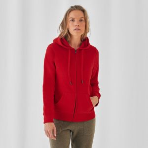 Sweat capuche zippé QUEEN B&c Zipped Hood
