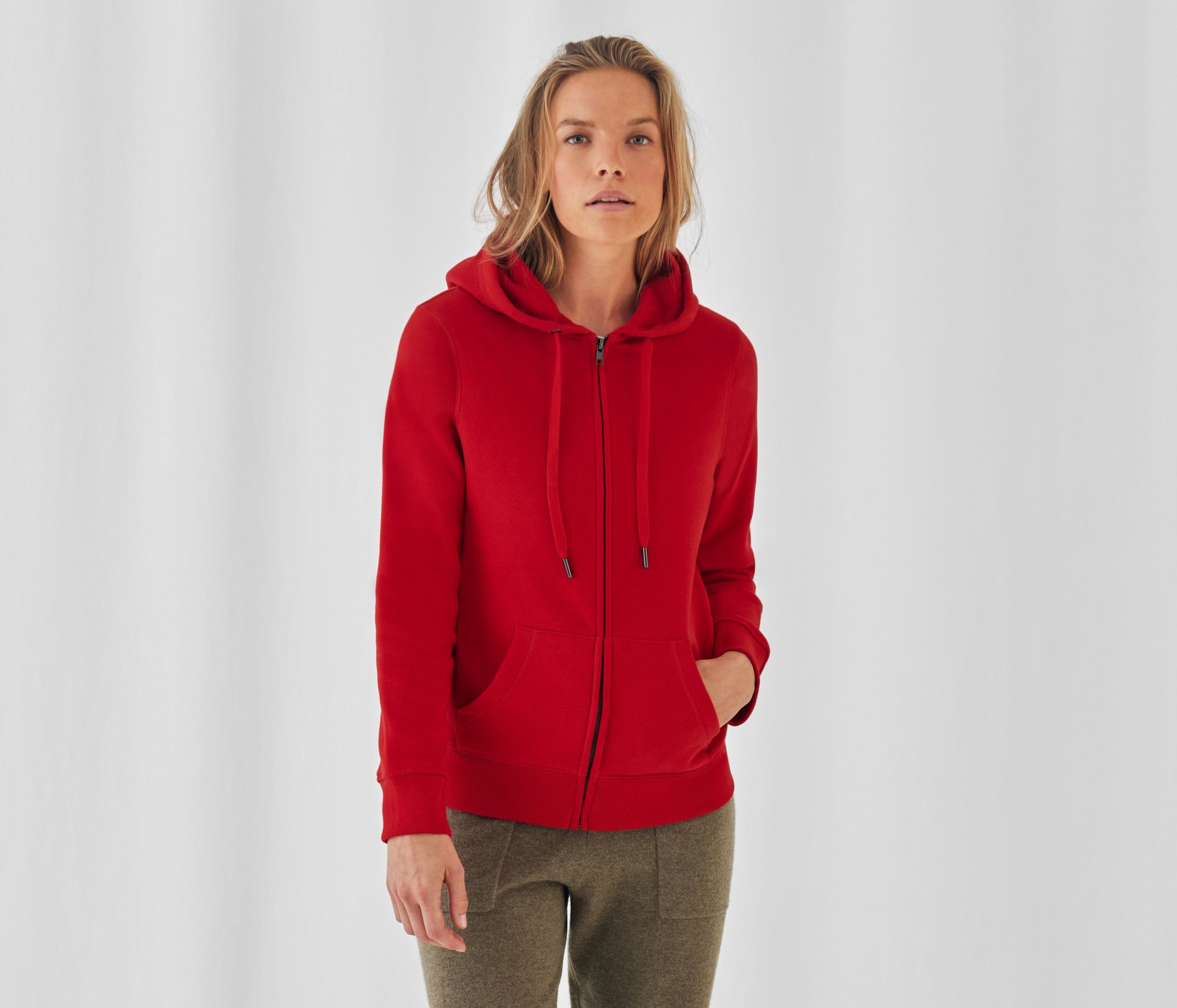 Sweat capuche zippé QUEEN B&c Zipped Hood Sweat capuche zippé QUEEN B&c Zipped Hood