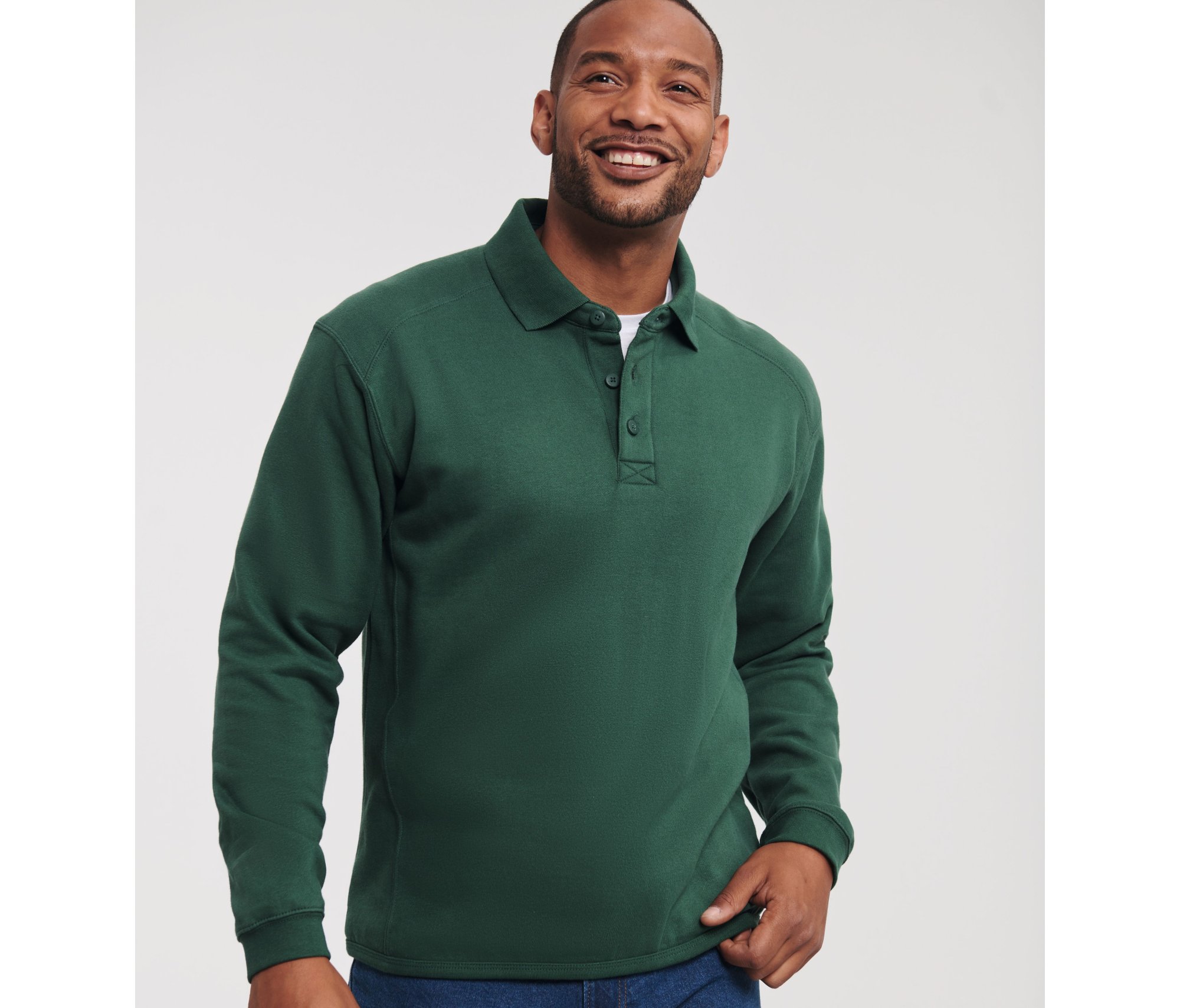 Sweat col polo lavable à 60° Russell Heavy Duty Workwear Collar Sweatshirt Sweat col polo lavable à 60° Russell Heavy Duty Workwear Collar Sweatshirt