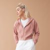 Sweat court zippé femme Just Hoods Women's Fashion Cropped Zoodie