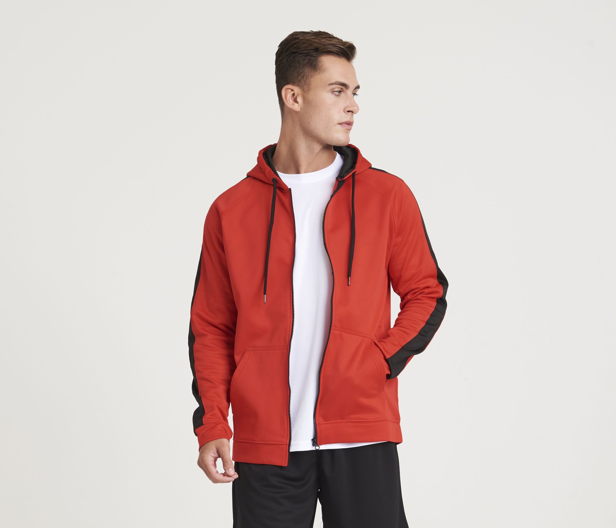 Sweat de sport zippé Just Hoods Sports Polyester Zoodie Sweat de sport zippé Just Hoods Sports Polyester Zoodie