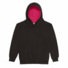 Sweat enfant capuche contrastée Just Hoods Kids Varsity Hoodie