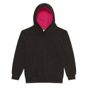 Sweat enfant capuche contrastée Just Hoods Kids Varsity Hoodie