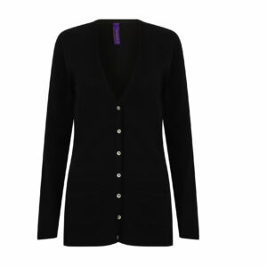 Sweat Gilet femme Henbury Ladies V Button Cardigan
