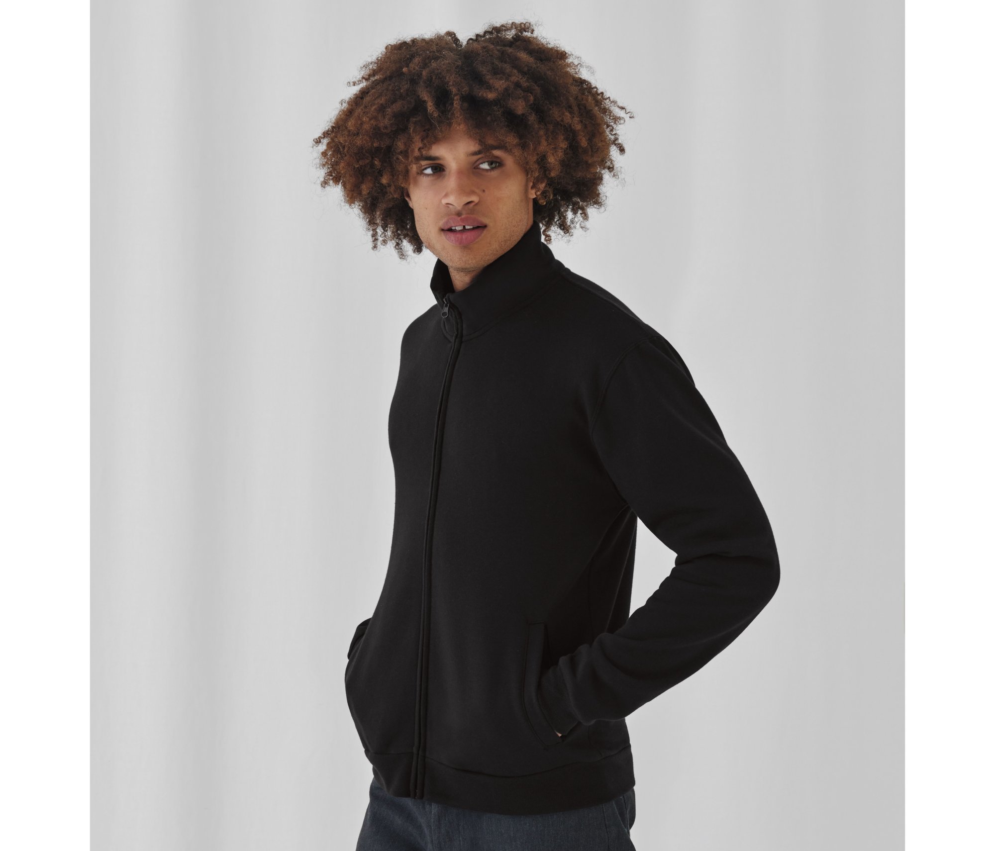 Sweat ID.206 grand zip B&c Full Sweatshirt Id206 50/50 Sweat ID.206 grand zip B&c Full Sweatshirt Id206 50/50