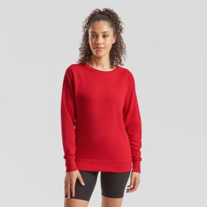 Sweat léger raglan femme Fruit Of The Loom Ladies Lightweight