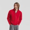 Sweat manches raglan col zippé Fruit Of The Loom Premium Zip Neck
