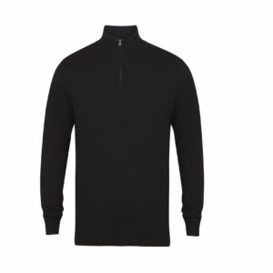 Sweat Pull col zippé Henbury Men's Knitted Quarter Zip Jumper