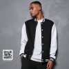 Sweat Veste baseball Build Your Brand College Jacket