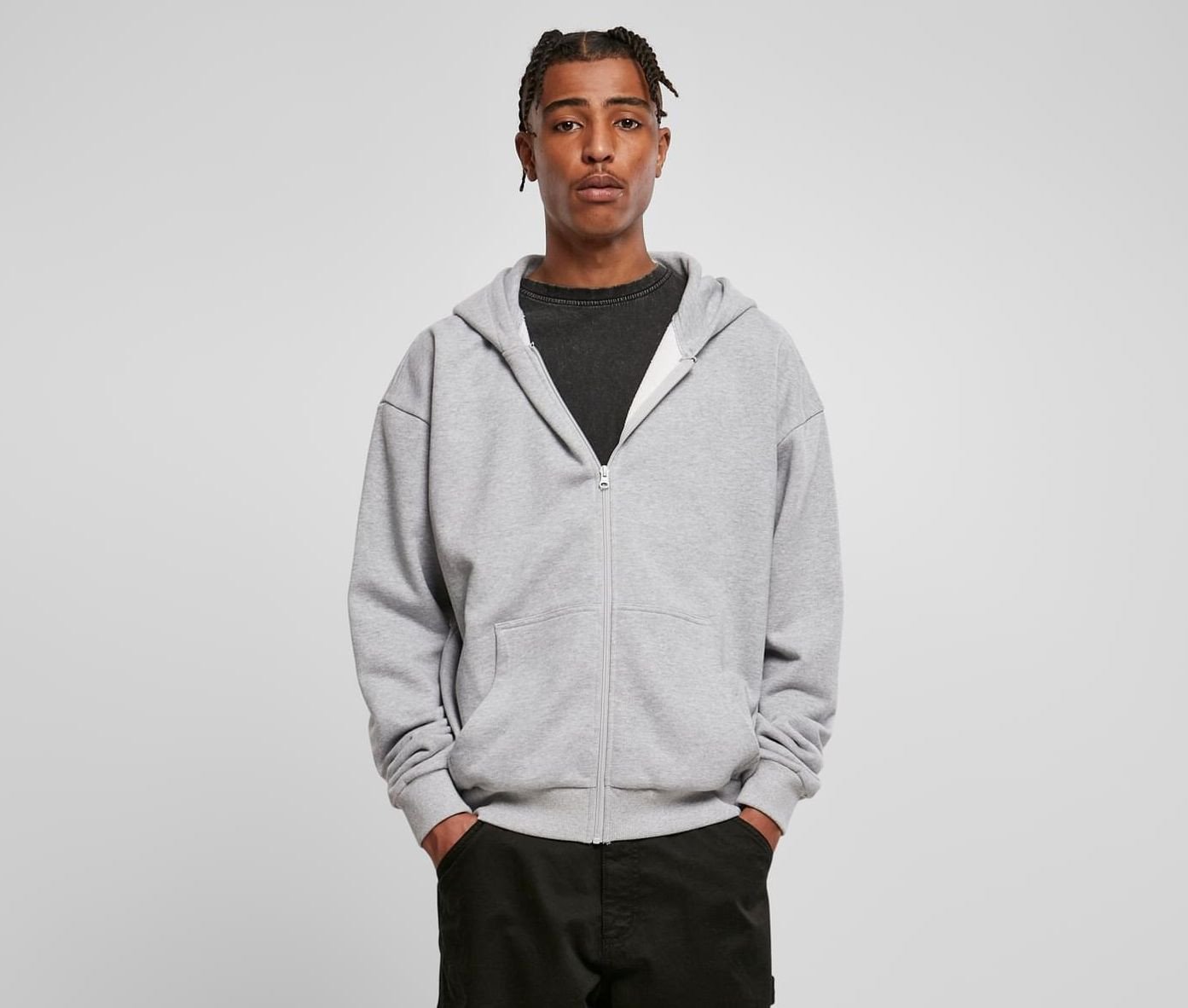 Sweat zippé à capuche très lourd Build Your Brand Ultra Heavy Zip Hoody Sweat zippé à capuche très lourd Build Your Brand Ultra Heavy Zip Hoody