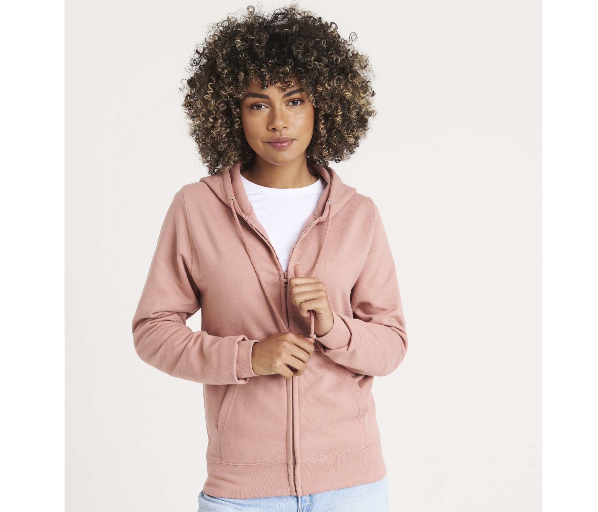 Sweat zippé femme Just Hoods Women's College Zoodie Sweat zippé femme Just Hoods Women's College Zoodie