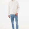 Sweater IQONIQ à col montant zippé en coton recyclé Elgon