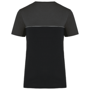 T-shirt bicolore écoresponsable manches courtes unisexe WK. Designed To Work WK304