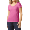 T-shirt femme col v Softstyle Gildan GI64V00L