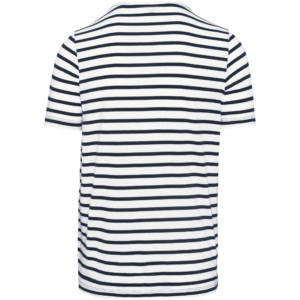 T-shirt rayé marin avec poche manches courtes homme Kariban K378