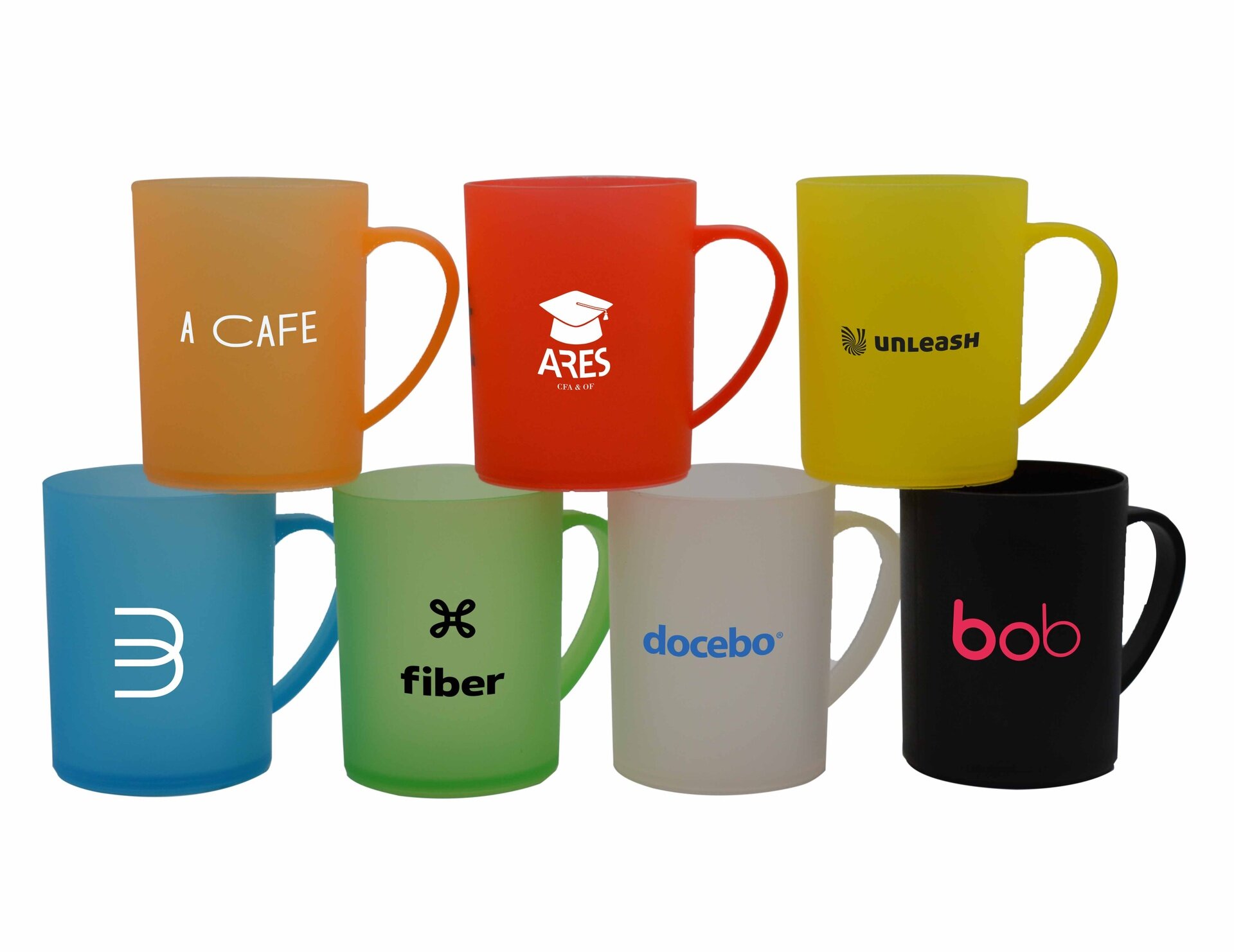 Tasse en plastique de couleurs givres assorties WASAT, 250 ml Tasse en plastique de couleurs givres assorties WASAT, 250 ml