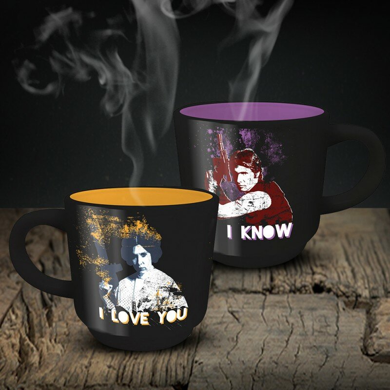 Tasses Empilables Star Wars Han Solo & Leia - I Love You Tasses Empilables Star Wars Han Solo & Leia - I Love You