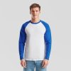 Tee-shirt baseball manches longues Fruit Of The Loom Valueweight Long Sleeve T