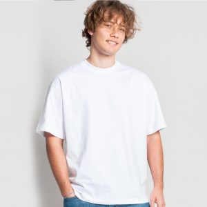 Tee-shirt boxy Vesti Short Sleeve Crew Neck T-Shirt