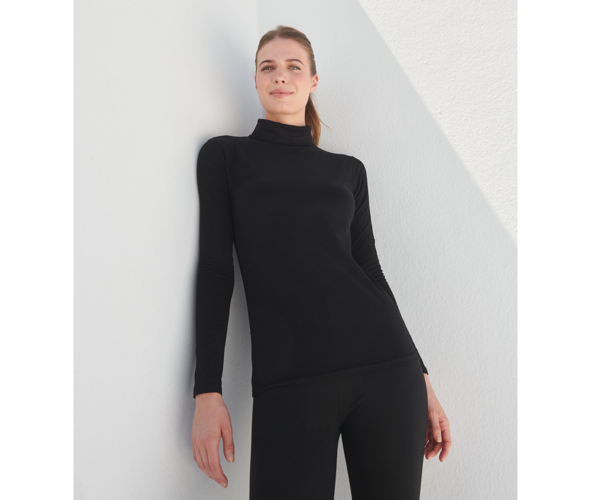 Tee-shirt col roulé femme Sf Clothing Ladies Feel Good Roll Neck Tee-shirt col roulé femme Sf Clothing Ladies Feel Good Roll Neck