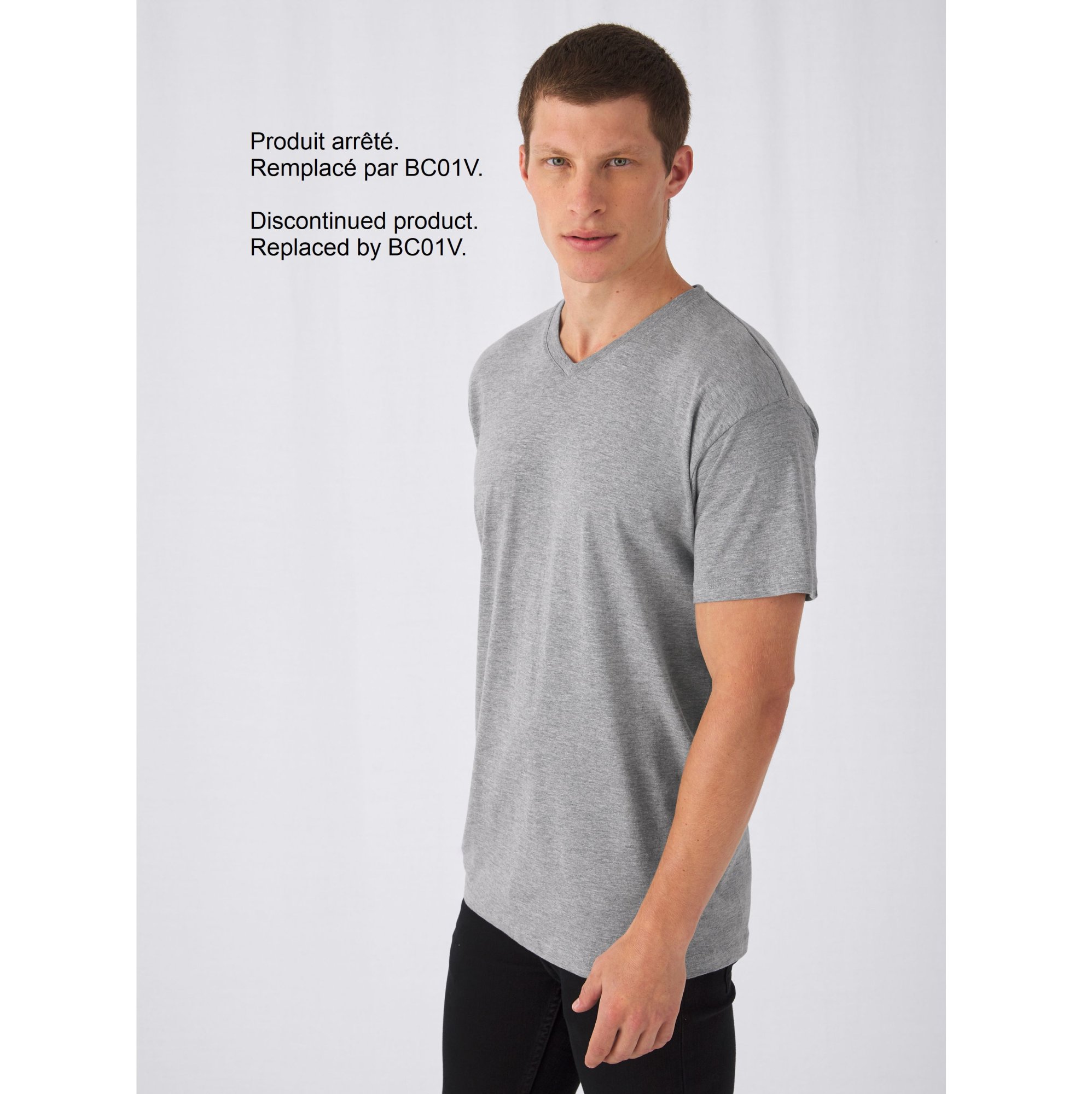 Tee-shirt col V B&c Exact 150 V-Neck Tee-shirt col V B&c Exact 150 V-Neck