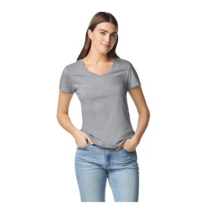 Tee-shirt col V femme Gildan Softstyle® Ladies' V-Neck T-Shirt