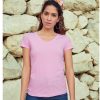 Tee-shirt col V femme valueweight Fruit Of The Loom Ladies V-Neck T