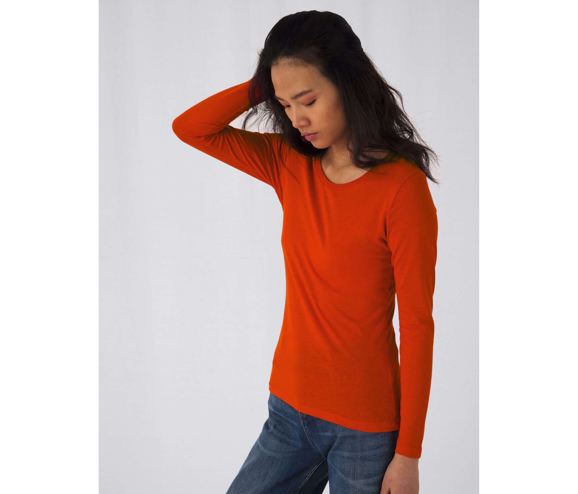 Tee-shirt coton bio femme LSL B&c Inspire T/women Tee-shirt coton bio femme LSL B&c Inspire T/women