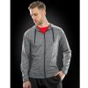 Tee-shirt de sport zippé à capuche homme Spiro Mens Hooded Tee-Jacket