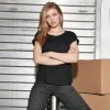 Tee-shirt femme au dos rallongé Build Your Brand Ladies Long Slub Tee
