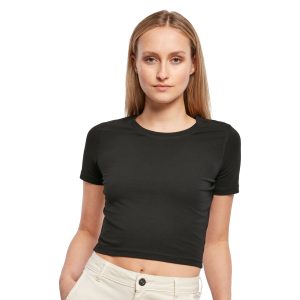 Tee-shirt femme "cropped" Build Your Brand Ladies Cropped Tee