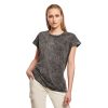 Tee-shirt femme délavé Build Your Brand Ladies Acid Washed Extended Shoulder Tee