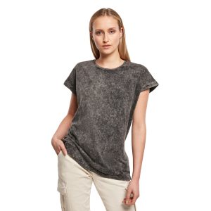 Tee-shirt femme délavé Build Your Brand Ladies Acid Washed Extended Shoulder Tee