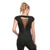 Tee-shirt femme dos lacéré Build Your Brand Ladies Back Cut Tee
