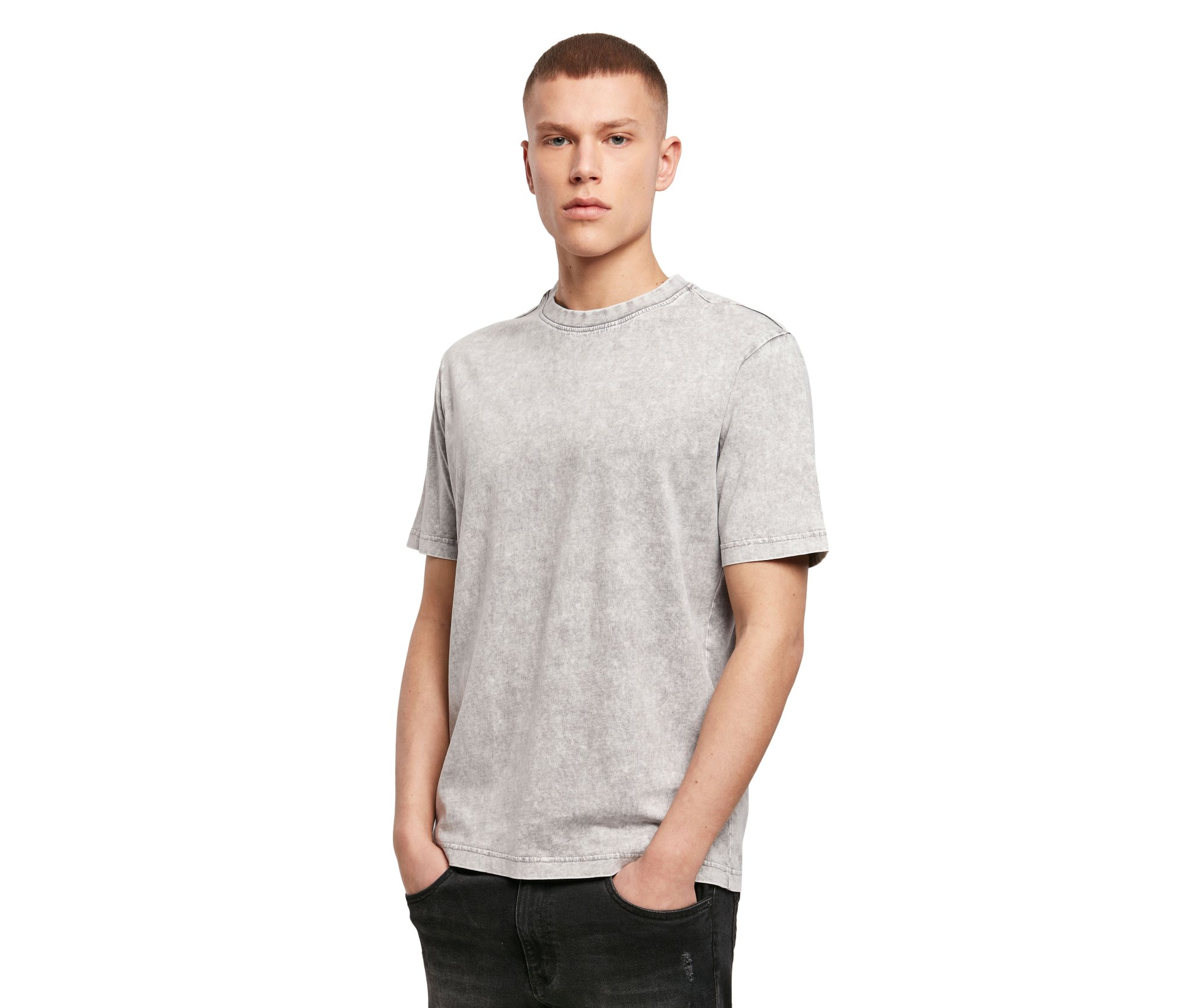 Tee-shirt homme délavé Build Your Brand Acid Washed Tee Tee-shirt homme délavé Build Your Brand Acid Washed Tee