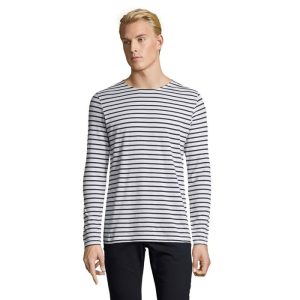 Tee-shirt homme manches longues rayé Sol's Marine Men