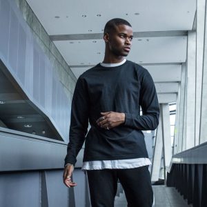 Tee-shirt manches longues Build Your Brand Long Sleeve With Cuffrib