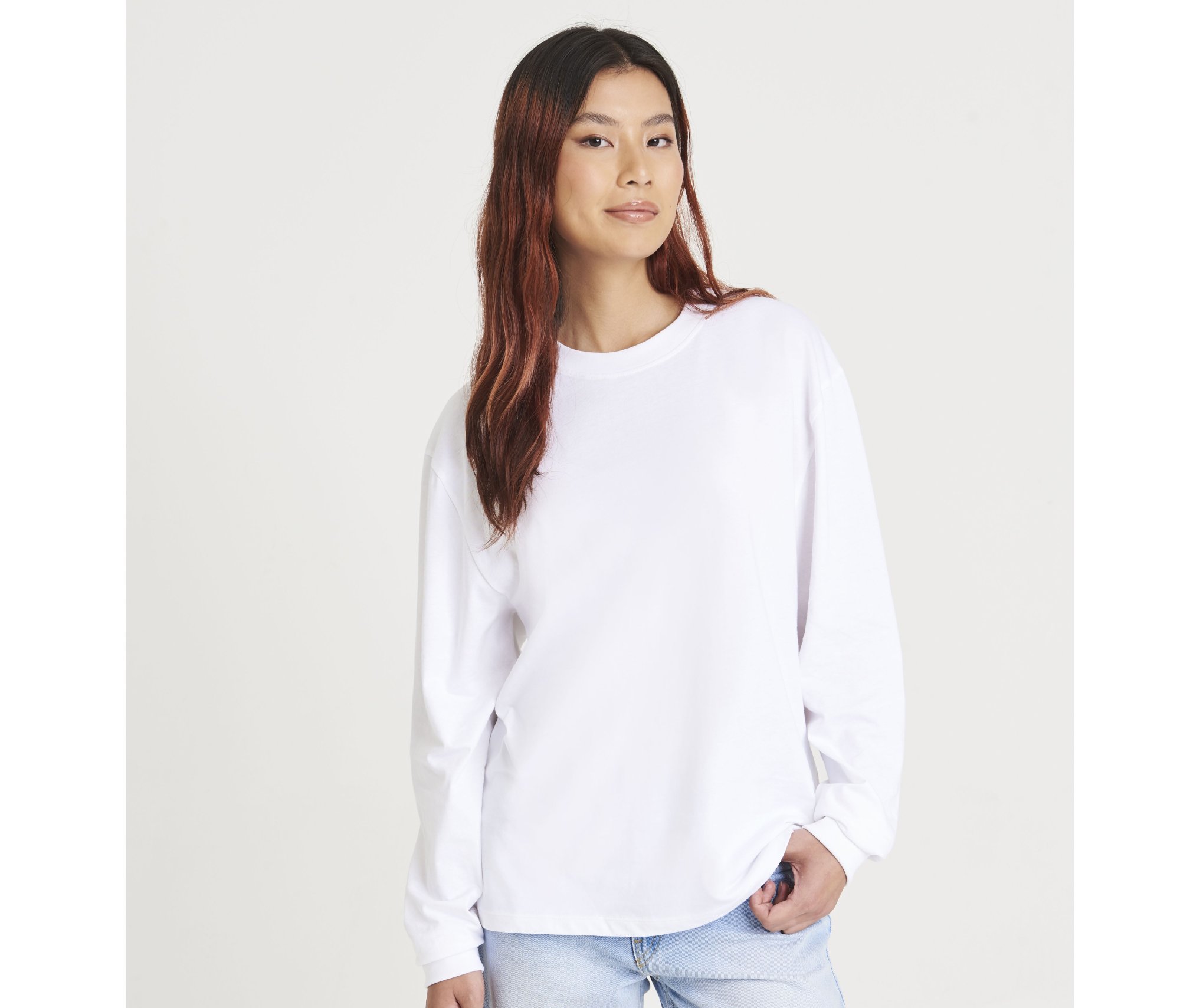 Tee-shirt manches longues moderne 190 Just T's Oversize 100 Long Sleeve T Tee-shirt manches longues moderne 190 Just T's Oversize 100 Long Sleeve T