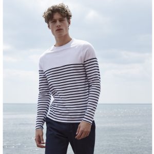 Tee-shirt marinière Front Row Long Sleeved Breton Striped T