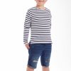 Tee-shirt Marinière manches longues enfant Mantis Kids Breton T