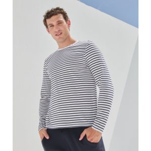 Tee-shirt marinière Sf Clothing Unisex Long-Sleeved Striped T