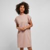 Tee-shirt Robe manches retroussées Build Your Brand Ladies Turtle Extended Shoulder Dress