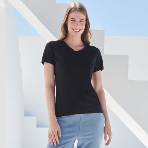 Tee-shirt stretch col V femme Sf Clothing The Feel Good V-Neck Women