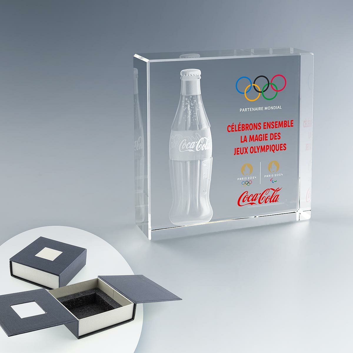 Trophée Carré en Verre Trophée Carré en Verre