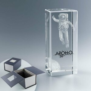 Trophée en Verre Rectangle 18×8 cm