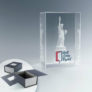 Trophée en Verre Rectangulaire 18×12 cm