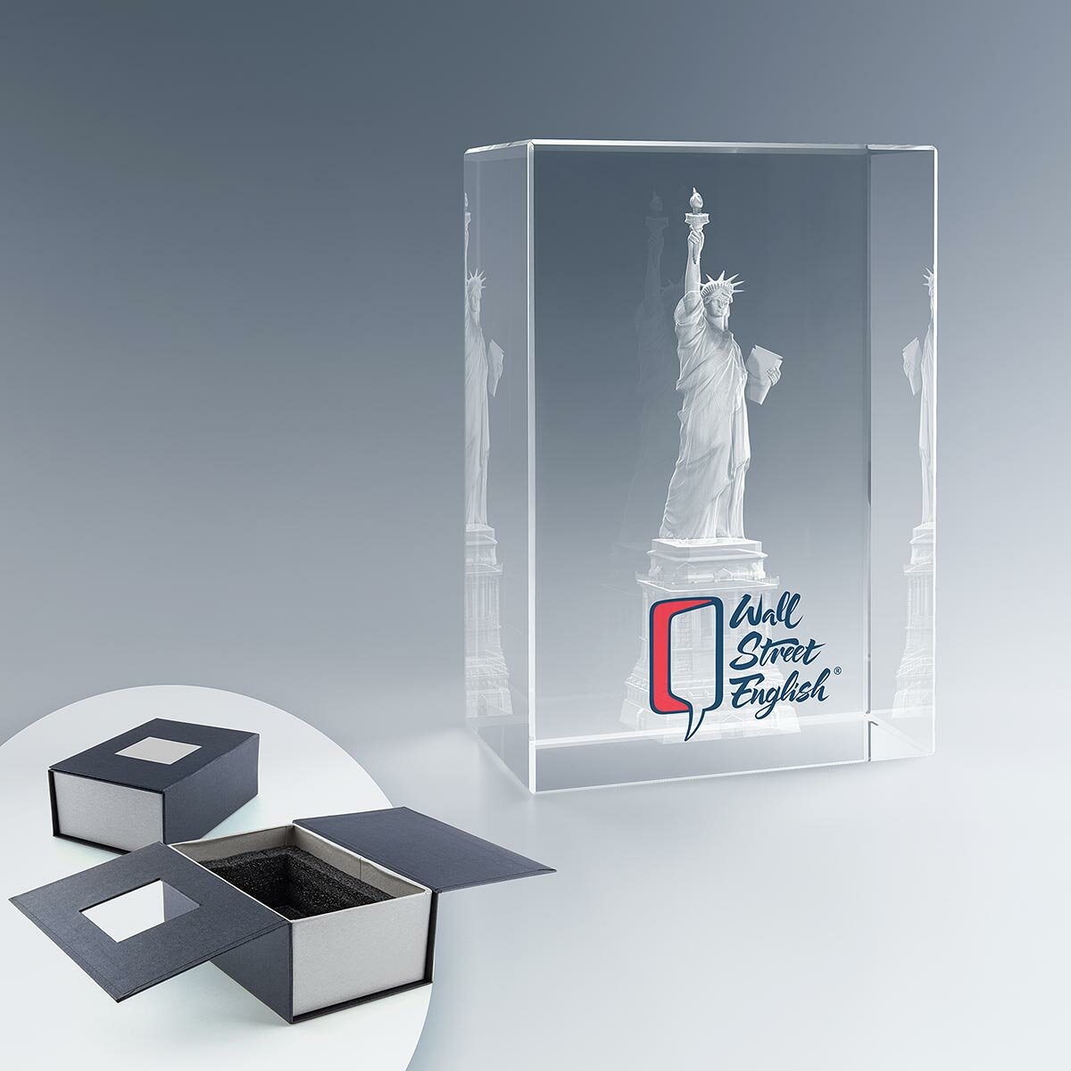 Trophée en Verre Rectangulaire 18×12 cm Trophée en Verre Rectangulaire 18×12 cm