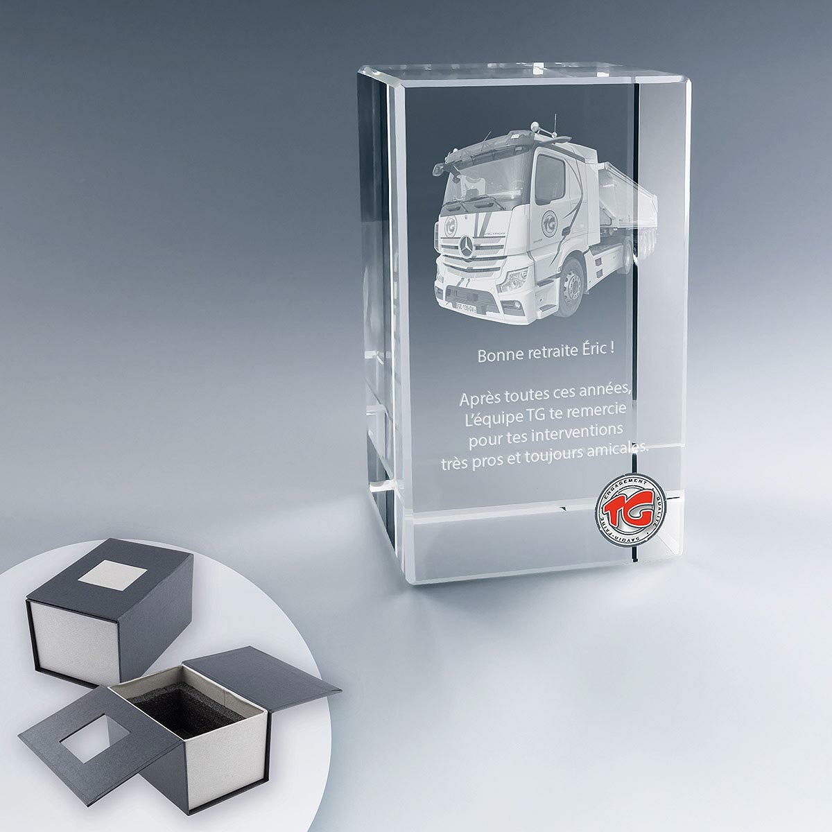 Trophée Rectangulaire en Verre 12 cm Trophée Rectangulaire en Verre 12 cm