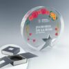 Trophée Rond Star en Verre